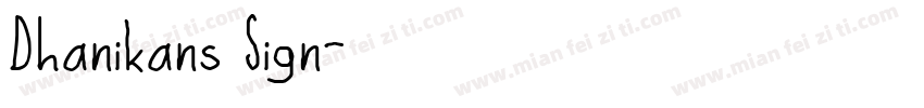 Dhanikans Sign字体转换